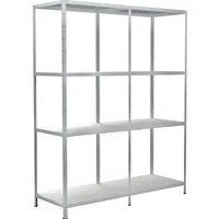 SCHULTE Regalwelt Anbauregal Metall 180 cm x 200 cm x 50 cm Weiß