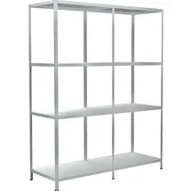 SCHULTE Regalwelt Anbauregal Metall 180 cm x 200 cm x 50 cm Weiß