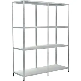 SCHULTE Regalwelt Anbauregal Metall 180 cm x 200 cm x 50 cm Weiß
