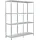 SCHULTE Regalwelt Anbauregal Metall 180 cm x 200 cm x 50 cm Weiß