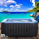 BRAST Whirlpool MSpa tekapo für 6 Personen 185x185cm In-Outdoor Pool 132 Massagedrüsen Aufblasfunktion per Tastendruck