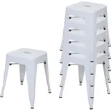 MCW Hocker A73 Metall 39 x 46 x 39 cm Weiß