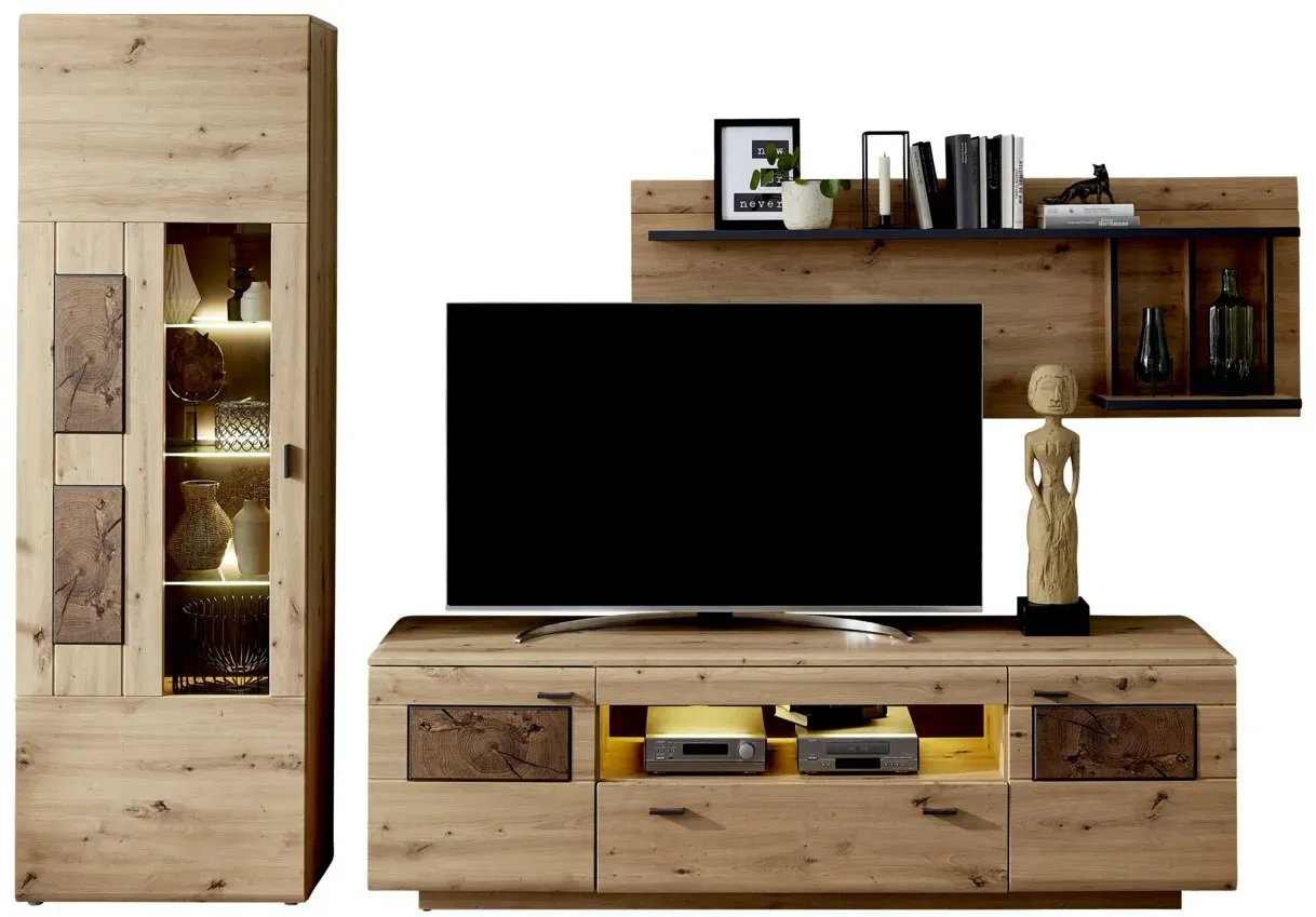 Livetastic Wandkombination MADERA II - B/H/T ca. 300,00x201,00x47,00