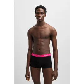 Hugo Trunk Boxershorts Schwarz/Rot XXL 3er Pack