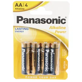 Panasonic Alkaline Power Mignon AA LR06, 1.5V Alkaline Retail Blister
