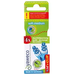 Yaweco Wechselköpfe soft-medium Kinder 4er