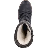 Rieker Damen Stiefel Warmfutter Kordel Winterstiefel Raffung Strick Z4755, Größe:41 EU