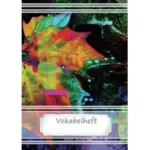 CreateSpace Vokabelheft DIN A5 - farbiges Blatt: 70 Seiten liniert, zweispaltig (Motiv Vokabelhefte)
