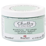 Rayher Chalky Finish auf Wasser-Basis, Kreide-Farbe für Shabby-Chic-, Vintage- und Landhaus-Stil-Looks, 118 ml (1er Pack), jade