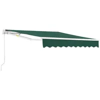 [en.casa] Gelenkarmmarkise Bitonto 300 x 250 cm dunkelgrün