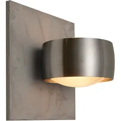 Oligo Grace Unlimited LED Wandleuchte Glasplatte Betonstruktur | aluminium gebürstet