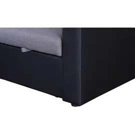 Habitat et Jardin Ecksofa alain Grau - Schwarz