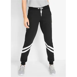 bonprix Sweathose Loose Fit Schwarz 52/54