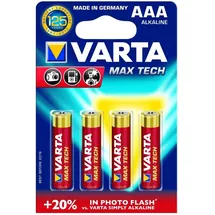Varta MaxiTech LR03 Micro 1,5V AAA VE=10x4 Stück
