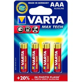 Varta MaxiTech LR03 Micro 1,5V AAA VE=10x4 Stück