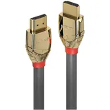 Lindy Anschlusskabel HDMI-A Stecker, HDMI-A Stecker 1.00 m Grau 37601 8K UHD HDMI-Kabel