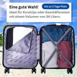 nowi Las Palmas 4-Rollen Cabin 55 cm / 34 l blau