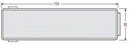 Renz Namensschild deutsch / französisch 97-9-00316 (Ausführungen: deutsch – Werbung nein danke)