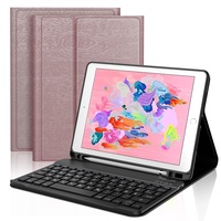 D DINGRICH Tastatur Hülle für iPad 6. Generation 2018, iPad 5. Generation 2017, iPad Pro 9.7 Zoll, iPad Air 2 & 1, Wireless Bluetooth Tastatur QWERTZ Deutsch- Stifthalter- Schlaf/Wach