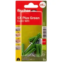 Fischer Spreizdübel SX Plus Green 6 x 30 8 Stück