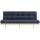 Karup Schlafsofa KARUP DESIGN "Lean 200 Schlafsofa, Gästebett, Sofa mit Futonmatratze", blau (navy), B:200cm H:73cm T:100cm, Bezug: 80% Baumwolle, 20% Polyester, Sofas, Schlafsofa, Inkl. Futonmatratze, Liegefläche 130x200 cm, FSC zertifizierte Kiefer