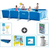 Rechteckiger Frame Pool - 450x220x84 Cm - 7-teilig  S44