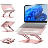 BRAIDOL Laptoptisch Laptoptisch, Laptop Ständer,Höhenverstellba Belüfteter Laptophalter (Notebook Stand Kompatibel für Laptop (11-17.3 Zoll), 1er Set, aus Aluminiumlegierungsmaterial), robust und langlebig,Verstellbare Höhe, faltbarer, leicht zu tragen