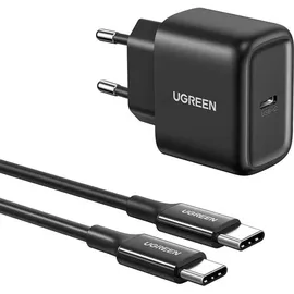 UGREEN USB-C Charger 25W + USB-C Cable 2m Black