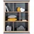 MYBABY Kinderregal Benton 110 x 138,8 x 43 cm Eiche dunkelgrau