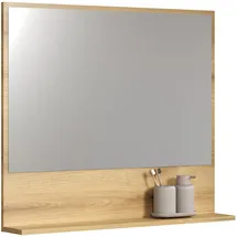 trendteam Badezimmerspiegel PureBliss Holzoptik Braun Eiche