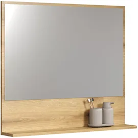 trendteam Badezimmerspiegel PureBliss Holzoptik Braun Eiche