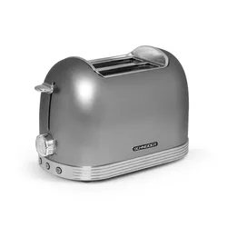 Schneider Zwei-Schlitz Toaster Vintage, 6 Stufen, silber