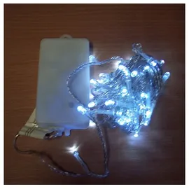 Nipach GmbH LED-Lichterkette 5 m kaltweiß Batterie