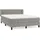vidaXL Boxspringbett 140 x 200 cm Hellgrau