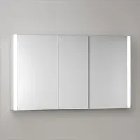Keuco Spiegelschrank 3-türig Somaris 120x71x12,7cm, Wandvorbau, verspiegelt