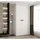 abiks möbel Drehtürenschrank COMO 110 x 245,5 x 40 cm Schwarz/Weiß