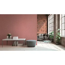 Architects Paper Vliestapete Kuilted 10,05 m x 0,53 m 378442 rot