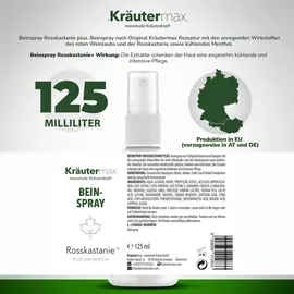 kräutermax – naturheilmittel seit 1890 Beinspray Rosskastanie+
