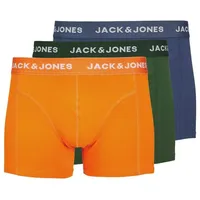 Jack & Jones Trunk 3er Pack Trunks (3-St) mit umlaufendem Markenschriftzug am Bund bunt S