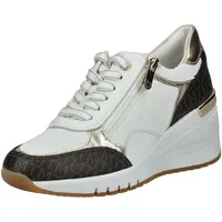 Marco Tozzi Sneaker Freizeit mit Keilabsatz, Weiß (White Comb), 40 EU