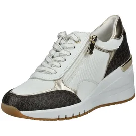 Marco Tozzi Sneaker Freizeit mit Keilabsatz, Weiß (White Comb), 40 EU