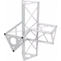 Decotruss Ecke 4-Weg r+h silber,