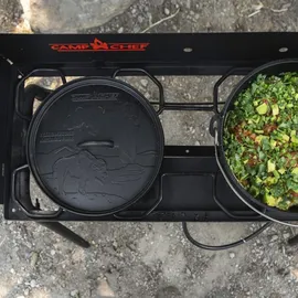 Camp Chef Dutch Oven Set 12 Zoll Gusseisen schwarz