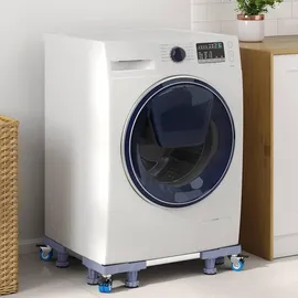 vidaXL Waschmaschinensockel Grau 66 x 66 x 12 cm Edelstahl - Grau