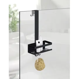 Wenko Bribano Uno hängendes Duschregal Duschablage Edelstahl Schwarz 23 x 44,5 x 18 cm