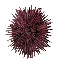 Ebuy24 Sälen Weihnachtsstern mit Licht Papier Ø80 cm Pendelleuchte dunkelrot.