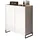 inn.furn Schuhschrank 90 x 97 x 38 cm 4 Fächer / weiß / Eiche Artisan