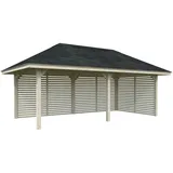 Palmako Pavillon Bianca 16,6 m2 Set 109 naturbelassen