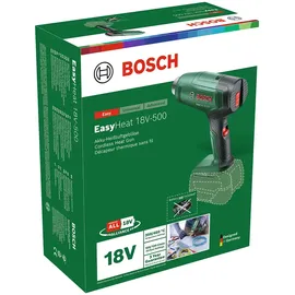Bosch Akku-Heißluftgebläse EasyHeat 18V-500 incl. Zubehör, Karton