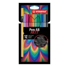Stabilo Pen 68 ARTY 12er Pack mit 12 verschiedenen Farben